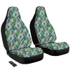 Patchwork Watercolor Tropical Leaves Print Pattern Car Seat Covers-grizzshop