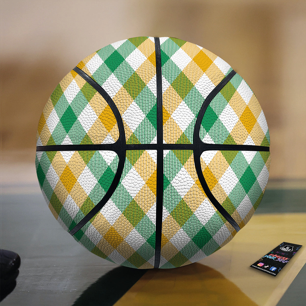 Patrick's Day Irish Plaid Print Basketball