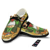 Patrick's Day Cute Shamrock Saint Print Black Loafers-grizzshop