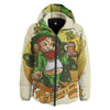 Patrick's Day Cute Shamrock Saint Print Down Jacket-grizzshop