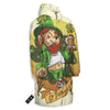 Patrick's Day Cute Shamrock Saint Print Long Down Jacket-grizzshop