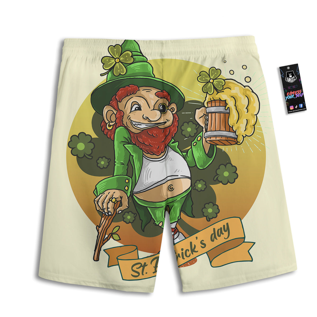 Playing Card Jack Of Hearts Print Pattern Men's Athletic Shorts
