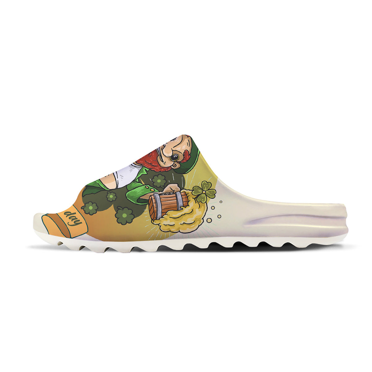 Patrick's Day Cute Shamrock Saint Print Sandals-grizzshop