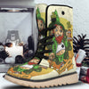 Patrick's Day Cute Shamrock Saint Print Snow Boots-grizzshop