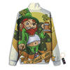 Patrick's Day Cute Shamrock Saint Print Track Jacket-grizzshop