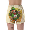 Patrick's Day Cute Shamrock Saint Print Women's Shorts-grizzshop