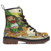 Patrick's Day Cute Shamrock Saint Print Work Boots-grizzshop