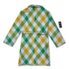 Patrick's Day Irish Plaid Print Bathrobe-grizzshop