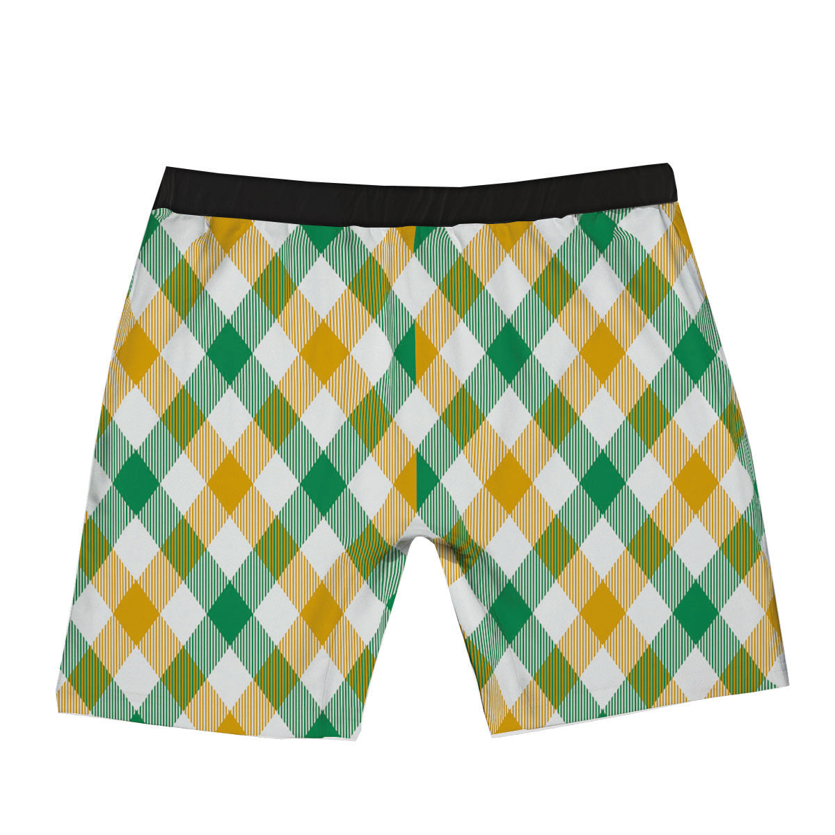 Patrick's Day Irish Plaid Print Boxer Briefs-grizzshop