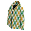 Patrick's Day Irish Plaid Print Down Jacket-grizzshop