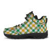 Patrick's Day Irish Plaid Print Hiking Shoes-grizzshop