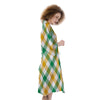 Patrick's Day Irish Plaid Print Kimono-grizzshop