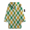 Patrick's Day Irish Plaid Print Men's Windbreaker Jacket-grizzshop