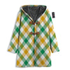 Patrick's Day Irish Plaid Print Men's Windbreaker Jacket-grizzshop