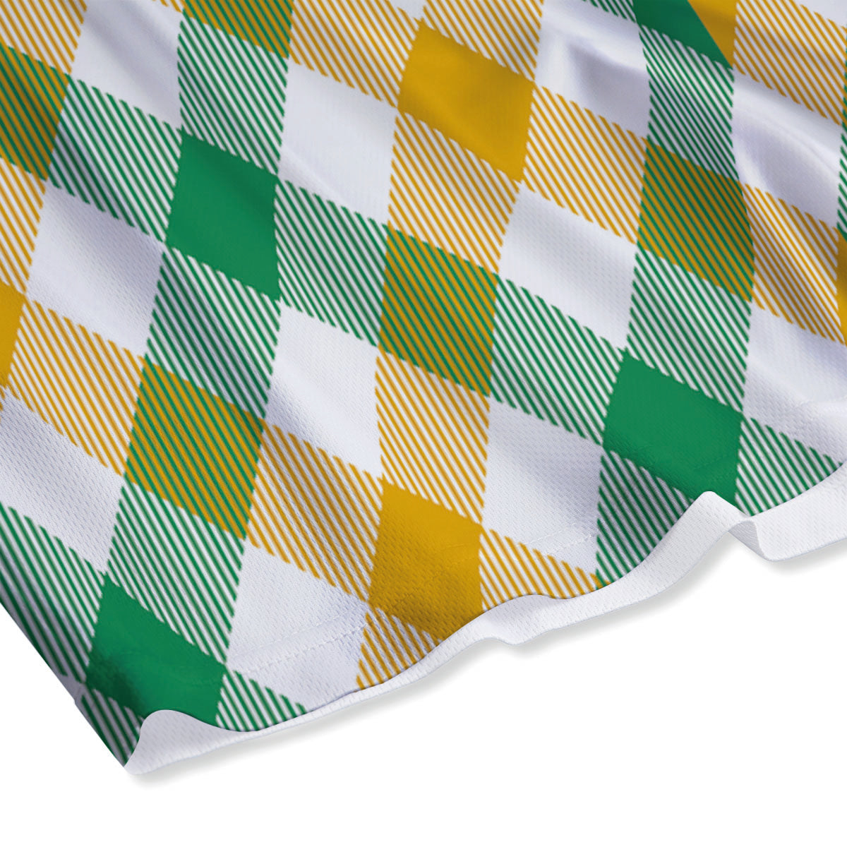 Patrick's Day Irish Plaid Print Mesh Shorts