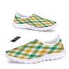 Patrick's Day Irish Plaid Print Nurse Shoes-grizzshop