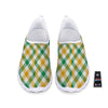 Patrick's Day Irish Plaid Print Nurse Shoes-grizzshop