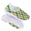 Patrick's Day Irish Plaid Print Nurse Shoes-grizzshop