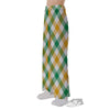 Patrick's Day Irish Plaid Print Pajama Pants-grizzshop