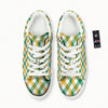 Patrick's Day Irish Plaid Print Platform Shoes-grizzshop