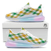 Patrick's Day Irish Plaid Print Running Sneakers-grizzshop