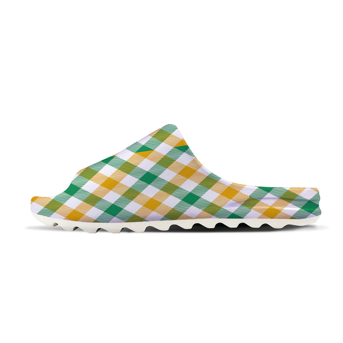 Patrick's Day Irish Plaid Print Sandals-grizzshop