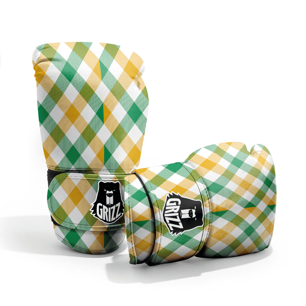 Patrick's Day Irish Plaid Print Pro Boxing Glove