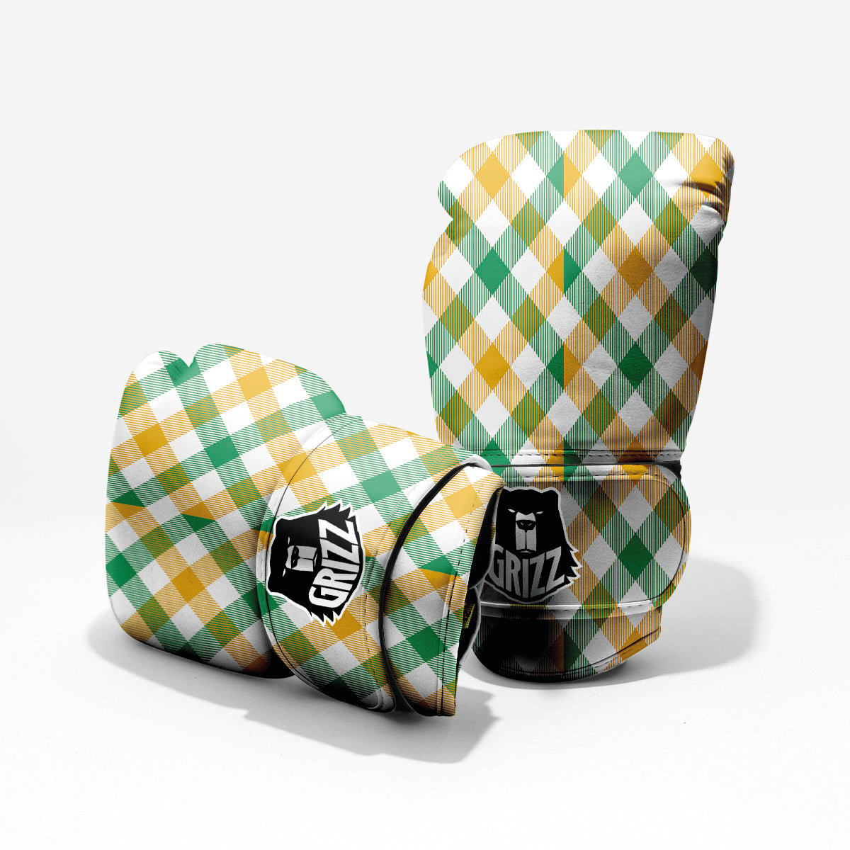 Patrick's Day Irish Plaid Print Pro Boxing Glove