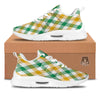 Patrick's Day Irish Plaid Print Tennis Shoes-grizzshop