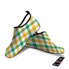 Patrick's Day Irish Plaid Print Water Shoes-grizzshop