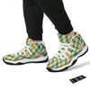 Patrick's Day Irish Plaid Print White Bball Shoes-grizzshop