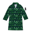 Patrick's Day Watercolor Saint Print Pattern Bathrobe-grizzshop