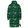 Patrick's Day Watercolor Saint Print Pattern Long Down Jacket-grizzshop