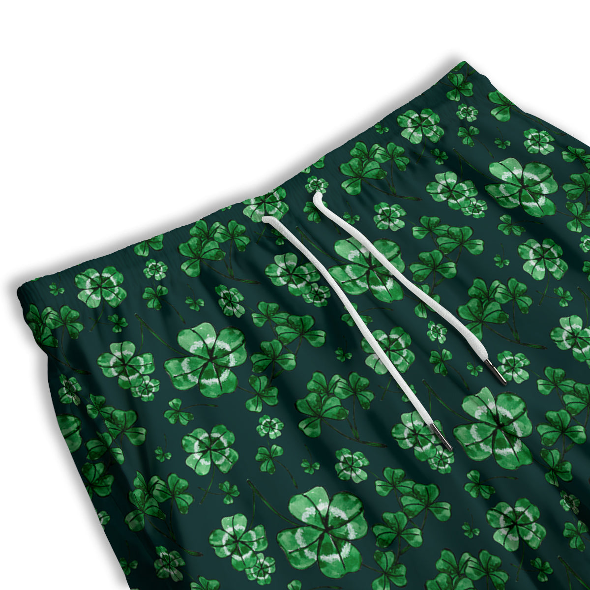 Patrick's Day Watercolor Saint Print Pattern Men's Athletic Shorts