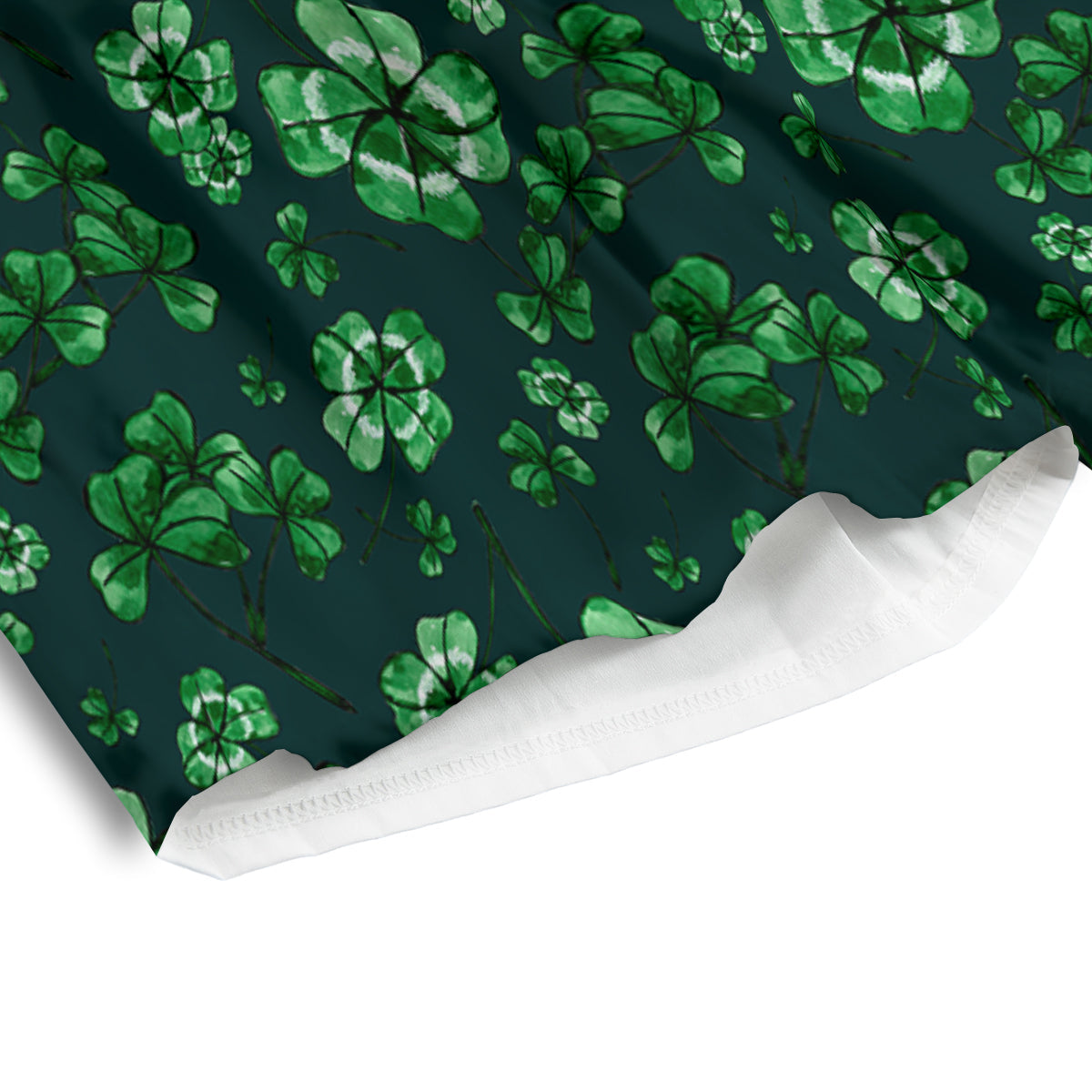 Patrick's Day Watercolor Saint Print Pattern Men's Athletic Shorts