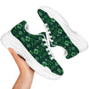 Patrick's Day Watercolor Saint Print Pattern White Chunky Shoes-grizzshop