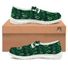 Patrick's Day Watercolor Saint Print Pattern White Loafers-grizzshop