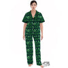 Patrick's Day Watercolor Saint Print Pattern Women's Pajamas Set-grizzshop