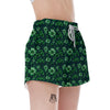 Patrick's Day Watercolor Saint Print Pattern Women's Shorts-grizzshop