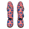 Patriot Pattern Print Muay Thai Shin Guards-grizzshop