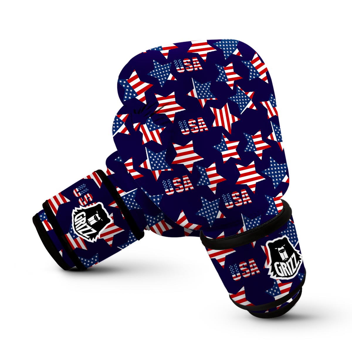 Patriot Usa Pattern Print Boxing Gloves-grizzshop