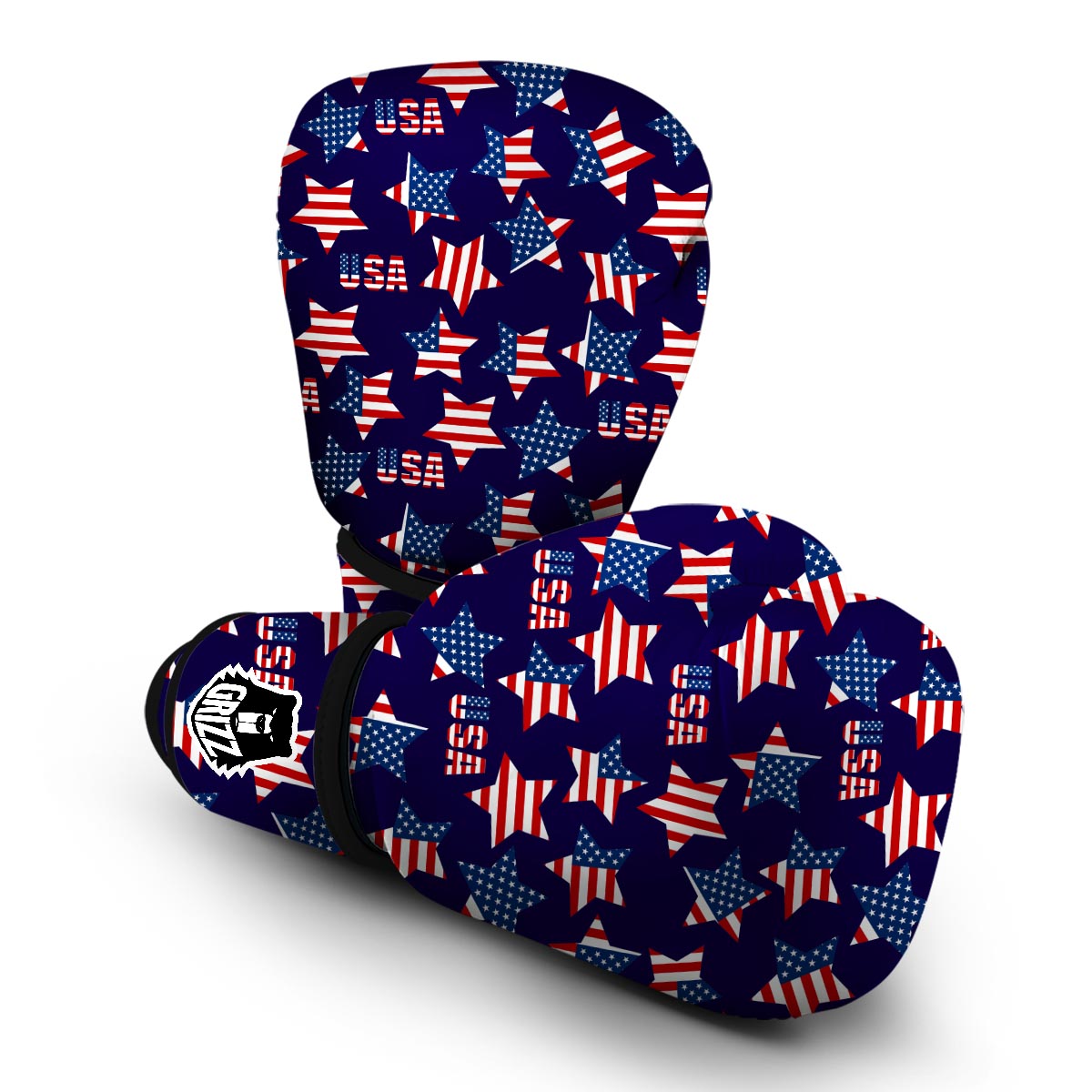 Patriot Usa Pattern Print Boxing Gloves-grizzshop