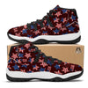 Patriot Usa Print Pattern Black Bball Shoes-grizzshop