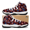 Patriot Usa Print Pattern White Bball Shoes-grizzshop