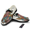 Patriotic Art Statue Of Liberty Print Black Loafers-grizzshop