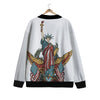 Patriotic Art Statue Of Liberty Print Cardigan-grizzshop