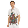 Patriotic Art Statue Of Liberty Print Men's Golf Shirts-grizzshop