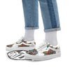 Patriotic Art Statue Of Liberty Print Skate Shoes-grizzshop