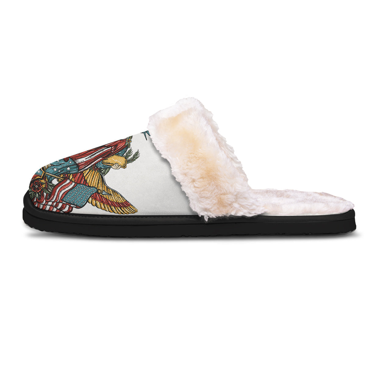 Patriotic Art Statue Of Liberty Print Slippers-grizzshop