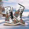 Patriotic Art Statue Of Liberty Print Snow Boots-grizzshop